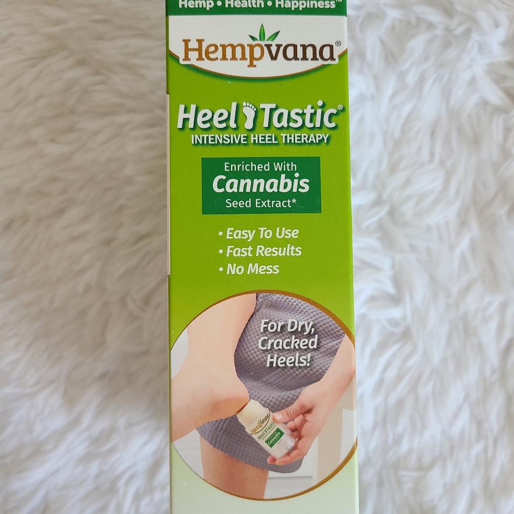 HEMPVANA Heel Tastic Intensive Heel Therapy with Canabis Seed Extract 2 oz, New
